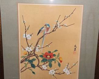 Chinese painting on silk