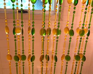Vintage room divider beads