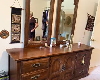 Dresser with mirror