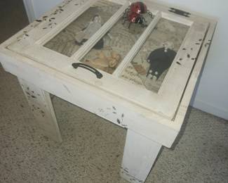 Shadow box end table