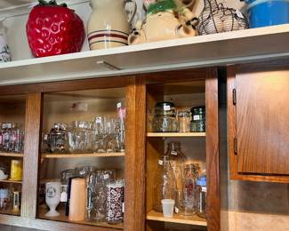 Several Cookie Jars, Glasses,
