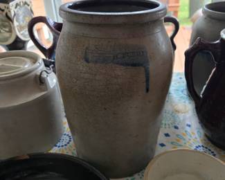 Rare Vintage Henry Purdy Stoneware Crock