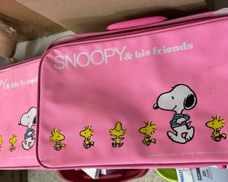 1960s Snoopy luggage pair 