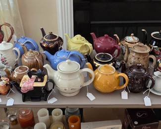 Large teapot collection