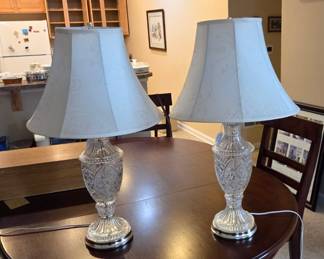 Hand cut Lead Crystal lamps