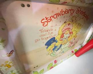 Vintage Strawberry Shortcake TV tray
