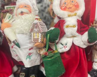 Annalee 2004 Winterberry Mrs Santa Christmas Doll, 2004 Annalee Christmas "Gingerbread House Chef Santa