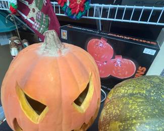 Vintage Halloween and Thanksgiving decor