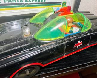 Rare 1960's Batt.Op. Tinplate ASC Batmobile - Trademarked/Collectable Car