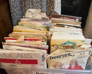 Vintage sewing patterns. McCalls, Butterick and so many others