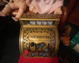 VINTAGE BUDDY L CORP TOY CASH REGISTER MADE IN HONG KONG 1976