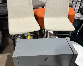 Box $20 and chairs $20 each