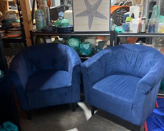 Blue chairs $60 each