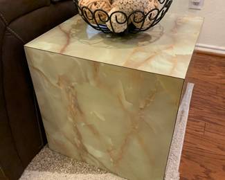 Vintage square end table 