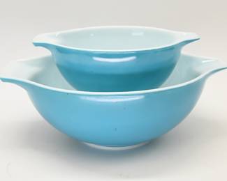 Blue Pyrex Mixing Bowls