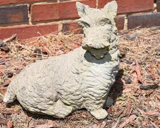 Concrete Scottie Dog