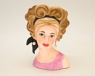 Vintage Porcelain Lady Head