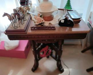Gorgeous Antique Table with Marble Top