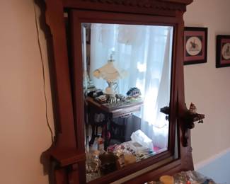 Stunning Antique dresser and Mirror. Marble Top