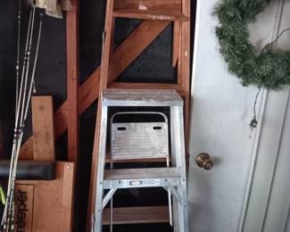 Fishing Poles, 2 Ladders