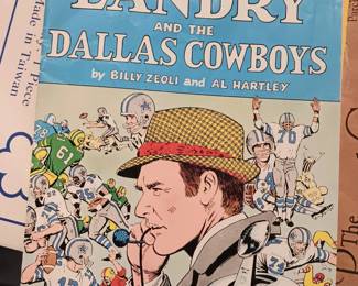 Tom Landry Comic Book. Lots of Cowboys Memorabilia