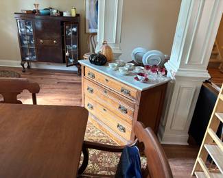 Unfortunately the family  has pulled the marble top chest for a first cousin.  Sorry! It is  kinda hard to tell the family they can’t pull something when they are more than willing to pay the first day price.  