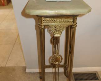 Bradley/Hubbard Marble and Brass Stand
