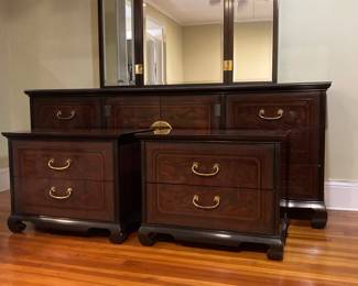 Pristine 1980's Drexel Heritage Connoisseur bedroom pieces.