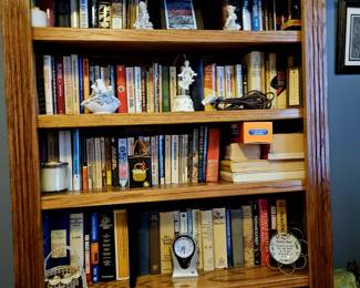 Bookshelf with variety of books