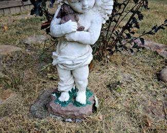 Outdoor angel statue