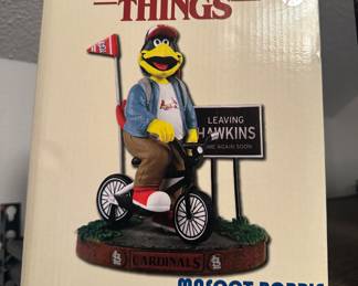 STL Cardinals Fredbird Stranger Things Mascot Bobble