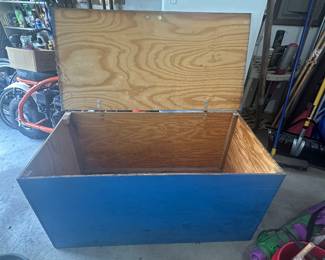 Handmade Large Wooden Storage Trunk