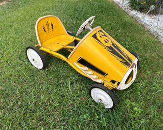 Thunder Bolt Yellow Pedal Car 6