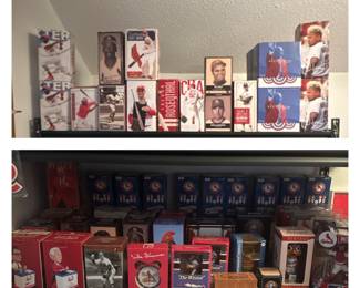 STL Cardinals Bobbleheads, Clock, Harmonicas