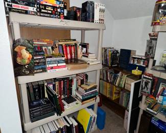 Books; VHS Tapes; DVD’s; Kids Books; Sears 1968 Fall & Winter Catalog; The World Fantasy of Childrens Classic Books (12)
X-Rated DVD’s available behind checkout table (ask to see them if of age)