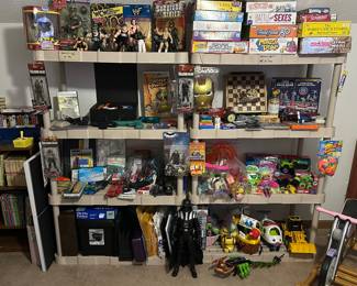 Wrestling Figures; GI Joe; Games; Toys; Office Supplies; Darth Vader Large Figure
