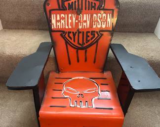Metal Harley Davidson Childs Chair