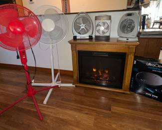 Electric Fireplace; Stand Fans; Portable Heater Fan; Desk Fan; Ultra Clean Sanitary Robo Vac