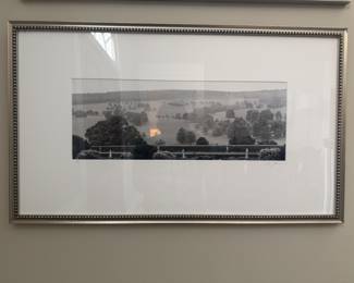 Framed Original Silver Gelatin Print "Lancelot's View" Signed Lyle Gomes Edition 8/50 - 1998 (29"W x 17"H)