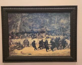 Dancing Bears 33"w x 25" h