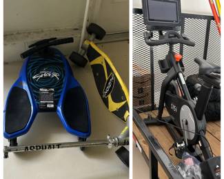 Blue Shark knee board Yellow Fuzoin board.