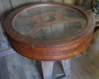 Vintage Wood Pulley 
