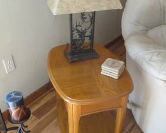 Oak End Table
