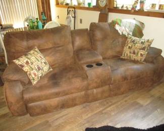 Brown Leather Sofa