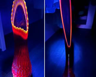 LE Smith Smooth Swung Vase - 31.5”
LE Smith Thousand Eye Swung Vase 18”
Both glow!