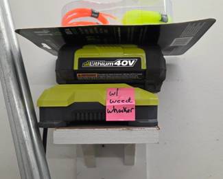 Ryobi Battery's for Weed Whacker. 