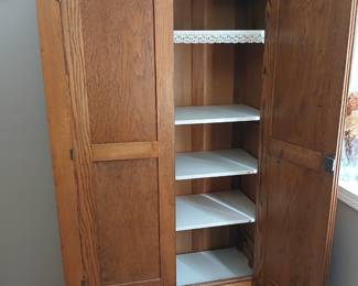Large Shelved Armoire, comes apart in 3 pieces 