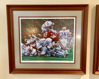 “The Goal Line Dive” by Daniel A. Moore Signed print