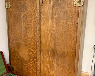 Oak cabinet from St. Pauls Church of Westfield New Jersey circa 1917