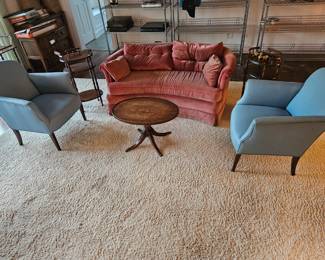 Pair Blue Ethan Allen Chairs